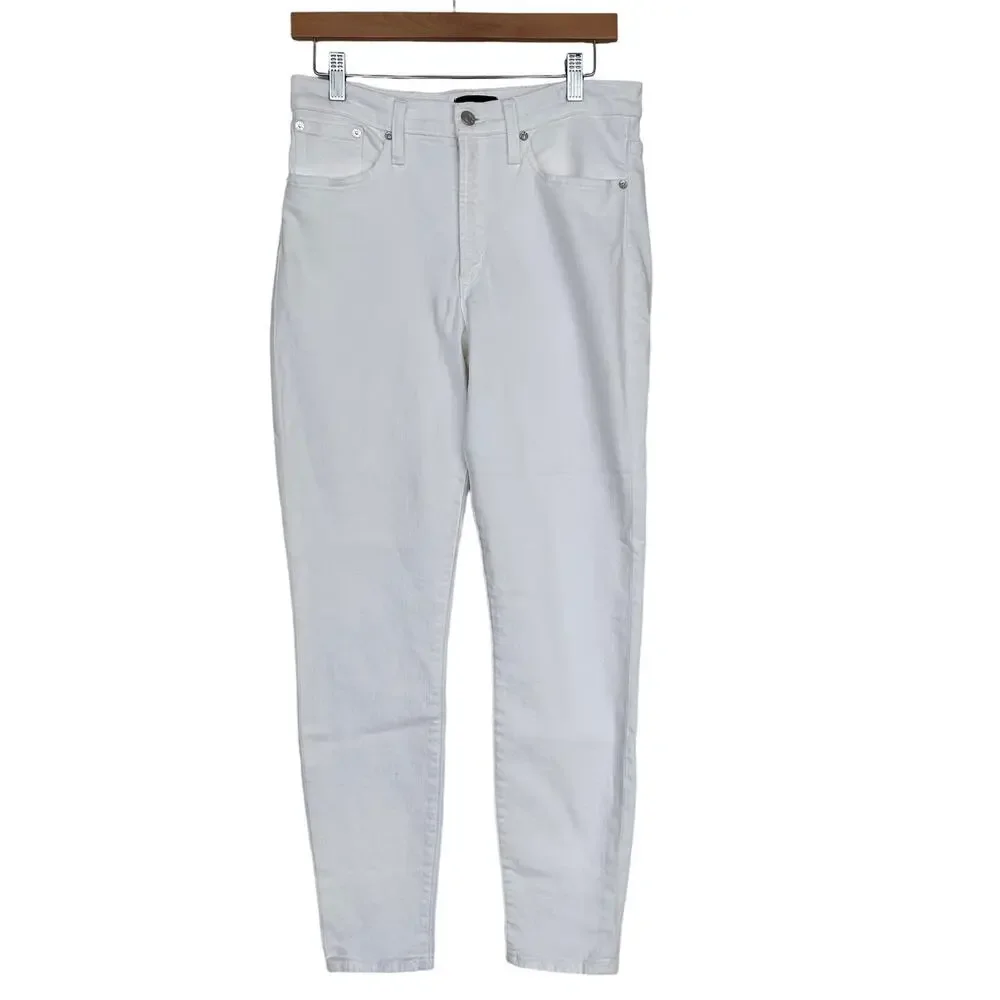 J. Crew Jeans White High Rise 9